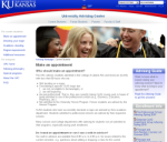 University Advising Website (after redesign)