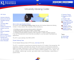 University Advising Website (before redesign)
